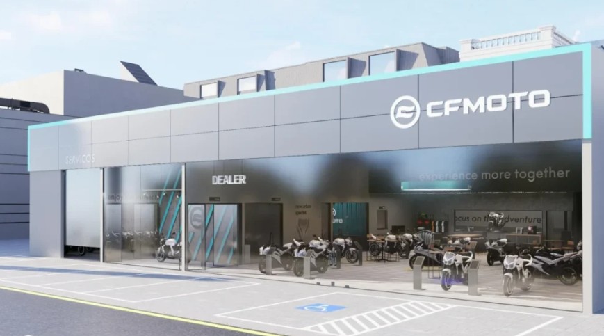 Fachada ou inauguração das novas Lojas CFMOTO Brasil em 2026